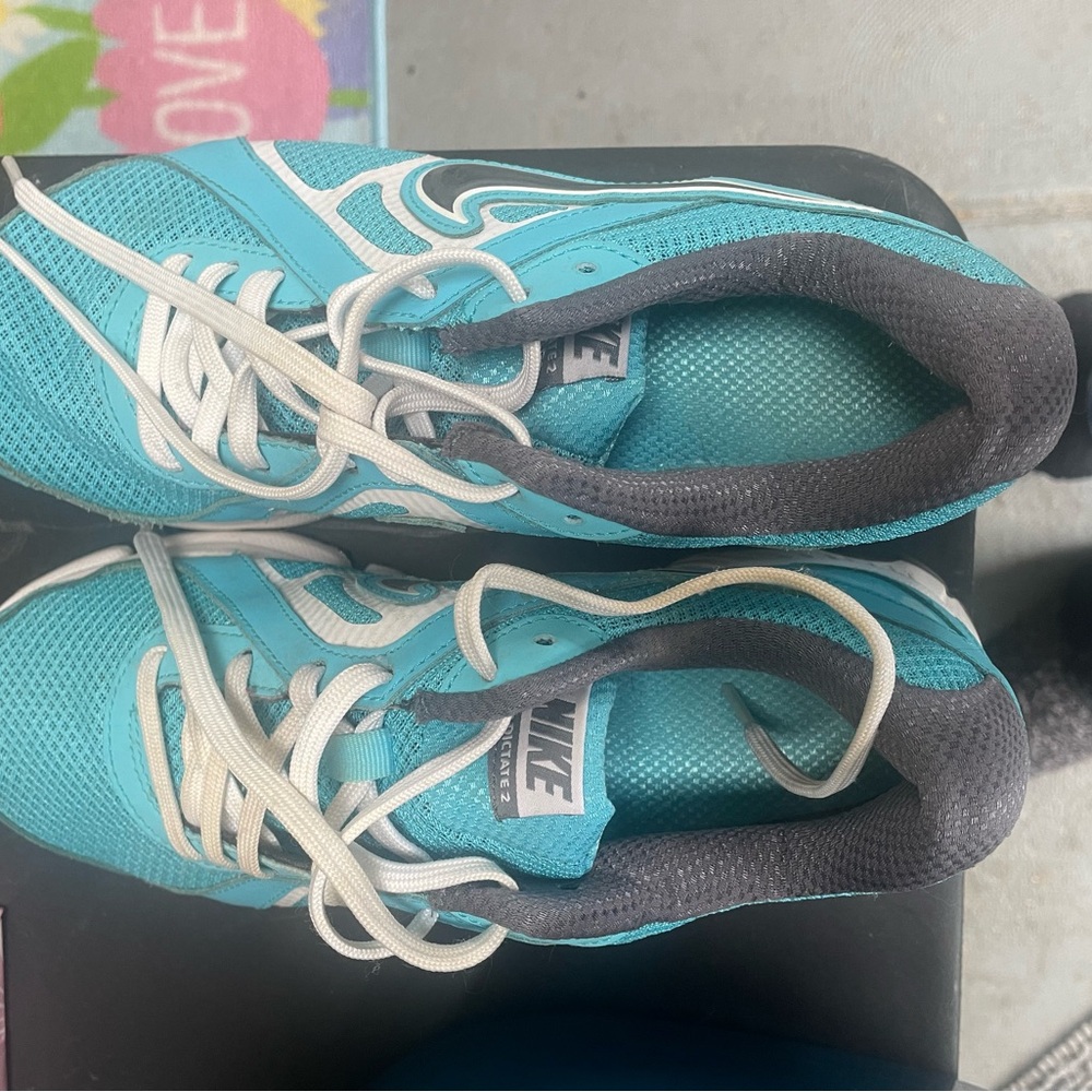 Nike Aqua and Gray Shoes